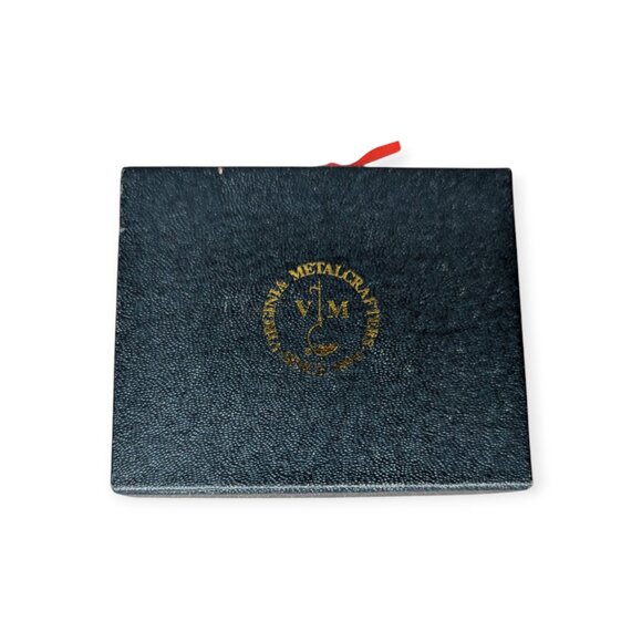 Vintage Williamsburg Virginia Metalcrafters Thomas Jefferson Cypher Ornament - Picture 2 of 7